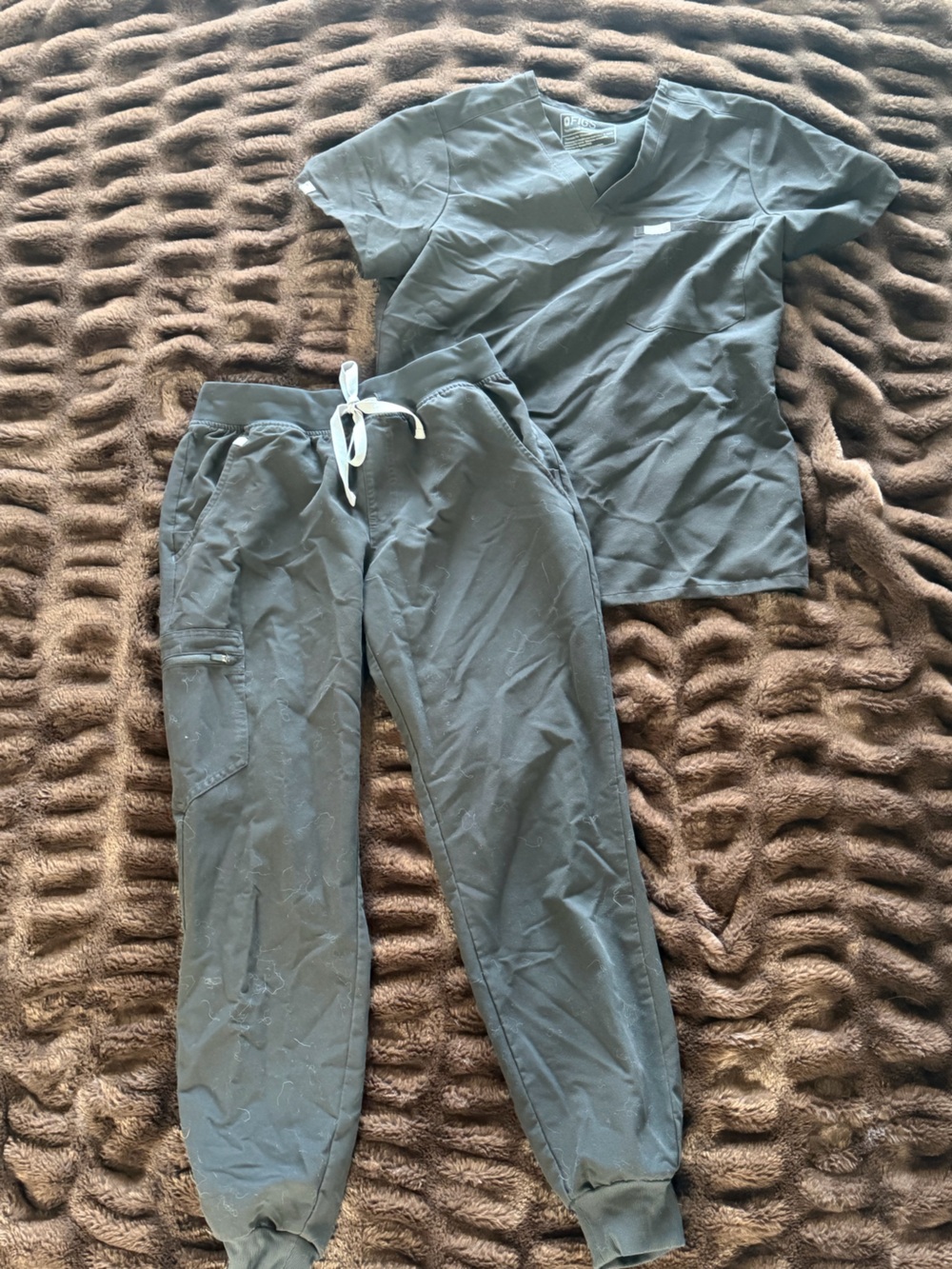 Figs Men's Charcoal Drawstring Joggers